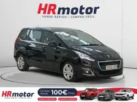 Usado Peugeot 5008 Style 120 CV (88 kW) 2015 Negro Monovolumen
