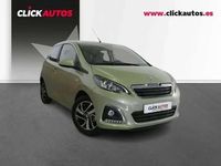 Usado Peugeot 108 Allure 72 CV (52 kW) 2021 Verde Utilitario