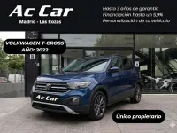 Usado VW T-Cross Advance 110 CV (80 kW) 2022 Azul SUV