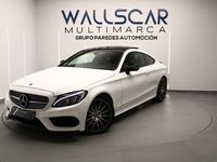 Usado Mercedes C220 AMG line 170 CV (125 kW) 2017 Blanco Coupe