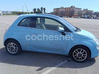Usado Fiat 500 Lounge 69 CV (50 kW) 2012 Azul Descapotable