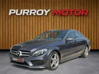 Usado Mercedes C220 AMG line 170 CV (125 kW) 2015 Gris / plata Berlina