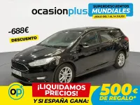 Usado Ford Focus Trend+ 125 CV (91 kW) 2017 Negro Familiar