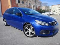 Usado Peugeot 308 SW Allure 130 CV (95 kW) 2019 Azul Familiar