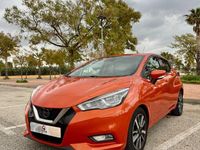 Usado Nissan Micra Acenta 71 CV (52 kW) 2017 Naranja Utilitario