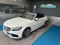 Usado Mercedes C63S AMG 510 CV (375 kW) 2017 Blanco Descapotable