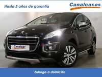 Usado Peugeot 3008 Style 120 CV (88 kW) 2014 Negro Familiar