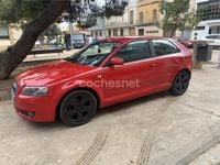 Usado Audi A3 105 CV (77 kW) 2007 Rojo Berlina