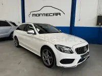 Usado Mercedes C220 AMG 170 CV (125 kW) 2015 Blanco Familiar