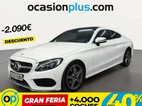 Usado Mercedes C220 170 CV (125 kW) 2018 Blanco Coupe