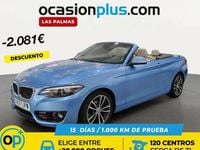 Usado BMW 218 136 CV (100 kW) 2019 Azul Descapotable