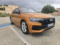 Usado Audi Q8 S-Line 286 CV (210 kW) 2018 Naranja SUV