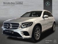 Usado Mercedes GLC220 AMG line 170 CV (125 kW) 2018 Plata iridio