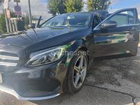 Usado Mercedes C220 AMG line 170 CV (125 kW) 2017 Negro Berlina