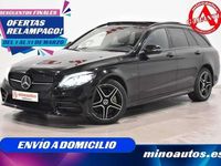 Usado Mercedes C300e AMG line 310 CV (228 kW) 2020 Negro Familiar