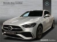 Usado Mercedes C200 AMG line 204 CV (150 kW) 2022 Plata hightech