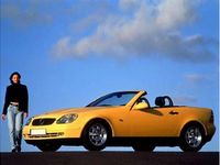 Usado Mercedes SLK200 136 CV (100 kW) 1997 Gris Descapotable