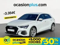 Usado Audi A3 S-Line 150 CV (110 kW) 2023 Blanco Berlina