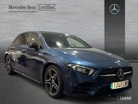 Usado Mercedes A200 AMG line 150 CV (110 kW) 2021 Azul denim Berlina