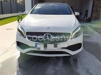 Usado Mercedes A200 AMG line 136 CV (100 kW) 2016 Blanco Berlina