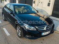 Usado Mercedes E220 Avantgarde 170 CV (125 kW) 2015 Negro Berlina