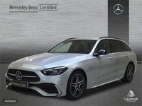 Usado Mercedes C220 AMG line 200 CV (147 kW) 2023 Plata hightech Familiar