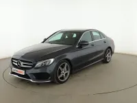 Usado Mercedes C220 AMG line 170 CV (125 kW) 2016 Gris Berlina