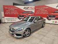 Usado Mercedes C220 AMG line 170 CV (125 kW) 2016 Gris / plata Berlina
