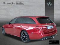 Usado Mercedes E220 AMG line 200 CV (147 kW) 2023 Rojo jacinto Familiar