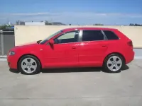 Begagnad Audi A3 Ambition 105 HK (77 kW) 2007 Röd Halvkombi
