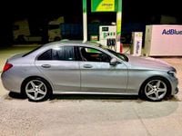 Usado Mercedes C220 AMG line 170 CV (125 kW) 2016 Gris / plata Familiar