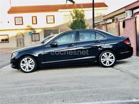 Usado Mercedes C200 Avantgarde 136 CV (100 kW) 2010 Azul Berlina