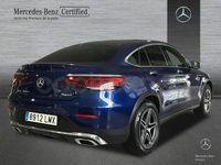 Usado Mercedes GLC300 AMG line 245 CV (180 kW) 2021 Azul SUV