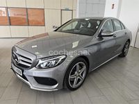Usado Mercedes C220 AMG line 170 CV (125 kW) 2014 Gris / plata Berlina