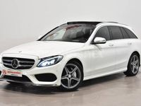 Usado Mercedes C220 AMG line 170 CV (125 kW) 2014 Blanco Familiar