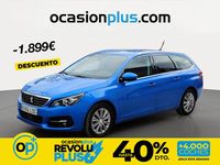 Usado Peugeot 308 Allure 130 CV (95 kW) 2021 Azul Familiar
