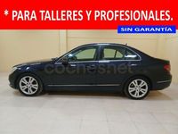 Usado Mercedes C200 Avantgarde 136 CV (100 kW) 2010 Azul Berlina
