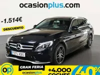 Usado Mercedes C220 AMG 170 CV (125 kW) 2017 Negro Familiar