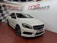 Usado Mercedes A180 AMG line 109 CV (80 kW) 2015 Blanco Berlina