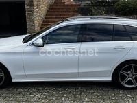Usado Mercedes C220 AMG 170 CV (125 kW) 2015 Blanco Familiar