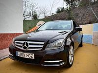 Usado Mercedes C200 Avantgarde 136 CV (100 kW) 2012 Negro Berlina