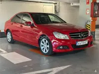 Usado Mercedes C180 Edition 120 CV (88 kW) 2012 Rojo Berlina