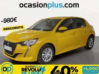 Usado Peugeot 208 Active 75 CV (55 kW) 2021 Amarillo Utilitario