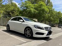 Usado Mercedes A180 AMG line 109 CV (80 kW) 2013 Blanco Berlina