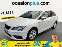 Usado Seat Leon ST Style 116 CV (85 kW) 2018 Blanco Familiar