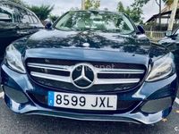Usado Mercedes C200 Exclusive 136 CV (100 kW) 2017 Azul Berlina