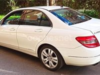Usado Mercedes C200 Avantgarde 136 CV (100 kW) 2009 Blanco Berlina