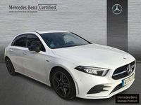 Usado Mercedes A180 AMG line 116 CV (85 kW) 2021 Blanco Berlina