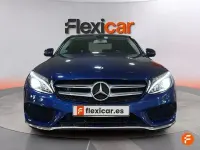 Usado Mercedes C200 136 CV (100 kW) 2018 Azul Berlina