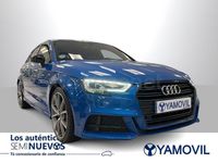 Usado Audi A3 S-Line 150 CV (110 kW) 2018 Azul Berlina